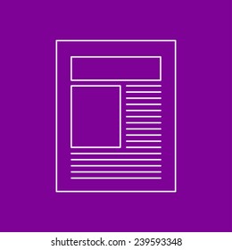 icon of newspaper
