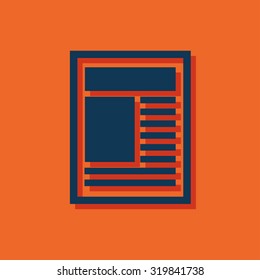 icon of newspaper