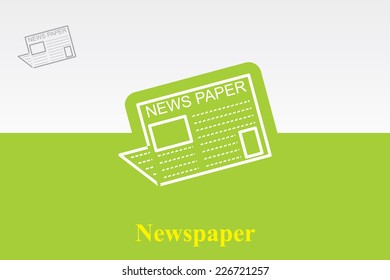 Icon of Newspaper. Eps.-10.