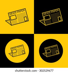 Icon of Newspaper For Web & Mobile. Eps-10