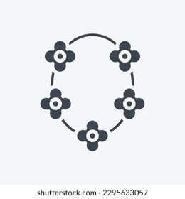 Icon Nexlace. related to Decoration symbol. glyph style. simple design editable. simple illustration