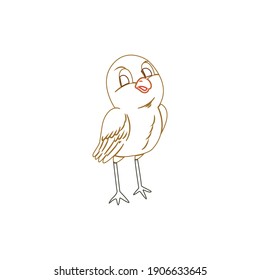 Icon  Nightingale Color Line  Animal Design