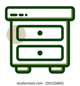 icon Nightstand Home and furniture Illustration