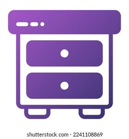 icon Nightstand Home and furniture Illustration