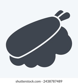 Icon Nigiri. related to Japan symbol. glyph style. simple design illustration.