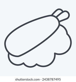 Icon Nigiri. related to Japan symbol. line style. simple design illustration.