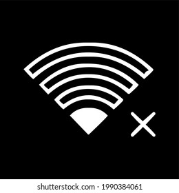 icon no connection, no network, no signal.