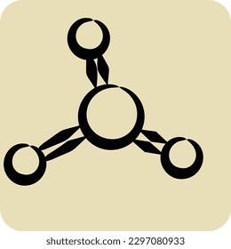 Icon No Nitrates. related to CBD Oil symbol. glyph style. simple design editable. simple illustration