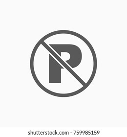 Icon No Parking Stock Vector (Royalty Free) 759985159 | Shutterstock