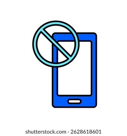 Icon a no phone, isolated against a clean background.