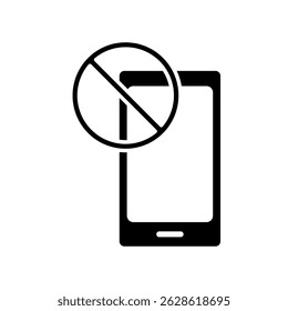 Icon a no phone, isolated against a clean background.