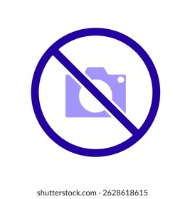 Icon a no photo, isolated against a clean background.