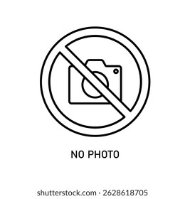 Icon a no photo, isolated against a clean background.