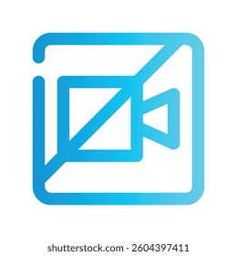 icon no picture with style gradient