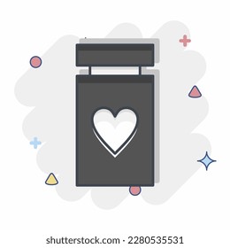 Icono Sin Efectos Secundarios. relacionado con el símbolo de aceite del CBD. diseño simple editable. ilustración simple