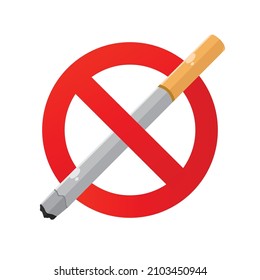 Icon No Smoking Design Vector.