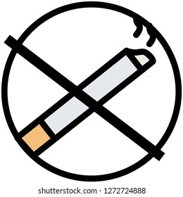icon no smooking.- cigarate icon vector