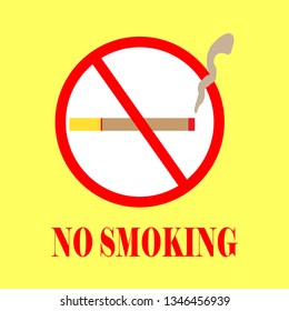 icon no smooking - vector