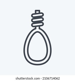 Icon Noose - Line Style - Simple illustration, Good for Prints , Announcements, Etc