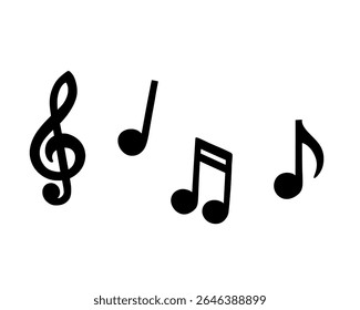 Icon not musical notblok music simbols 