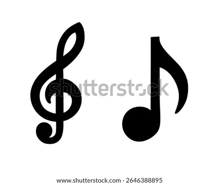Icon not musical notblok music simbols 