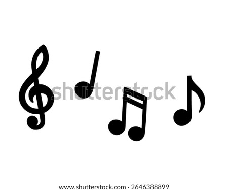 Icon not musical notblok music simbols 