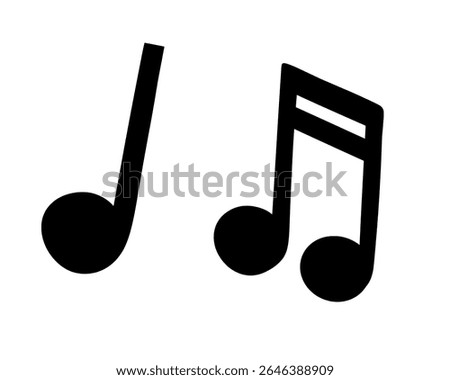 Icon not musical notblok music simbols 