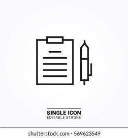 Icon note Single Icon Graphic Design