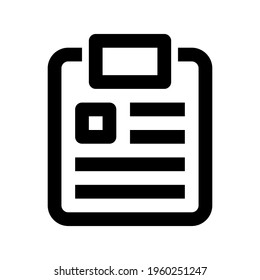 Icon Note With Style Outline