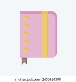 Icono Cuaderno. relacionado con el símbolo de la oficina de correos. estilo plano. diseño simple editable. ilustración simple