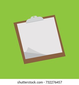 Icon of a Notebook with spring, vector illustration. Set in flat style.