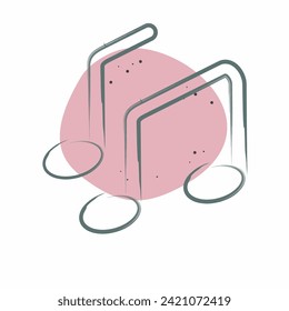 Icon Notes. related to Podcast symbol. Color Spot Style. simple design editable. simple illustration