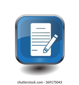 icon of notes (sheet and pen)