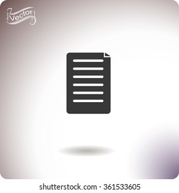 Icon of notes vector. 