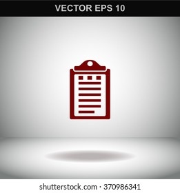 Icon of notes vector. 