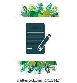 icon of notes. vector illustration