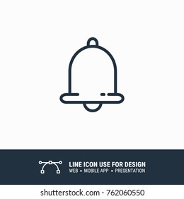 Icon notification bell graphic design single icon vector illustration