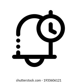 Icon Notification Time With Style Outline