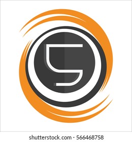 Icon Number 5, Black Orange Color