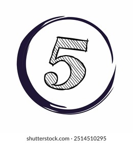Icono número 5 para la decoración del elemento
