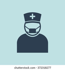 Icon of Nurse. EPS-10.