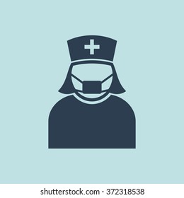 Icon of Nurse. EPS-10.