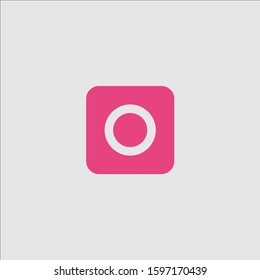 Icon O logo design template elements
