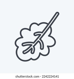 Icon Oak Leaf. related to Flora symbol. line style. simple illustration. plant. Oak. leaf. rose