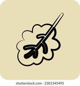 Icon Oak Leaf. related to Flora symbol. hand drawn style. simple illustration. plant. Oak. leaf. rose