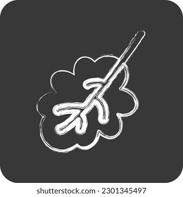 Icon Oak Leaf. related to Flora symbol. chalk Style. simple illustration. plant. Oak. leaf. rose