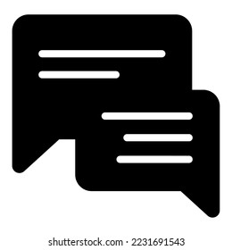 Icon object bubble chat Illustration for web, app