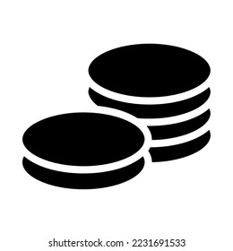 Icon object coins Illustration for web, app
