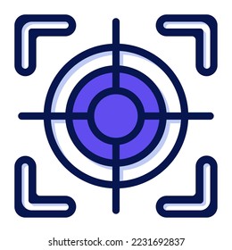 Icon object Focus Illustration for web, app