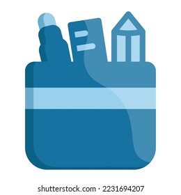 Icon object Pencil Box Illustration for web, app